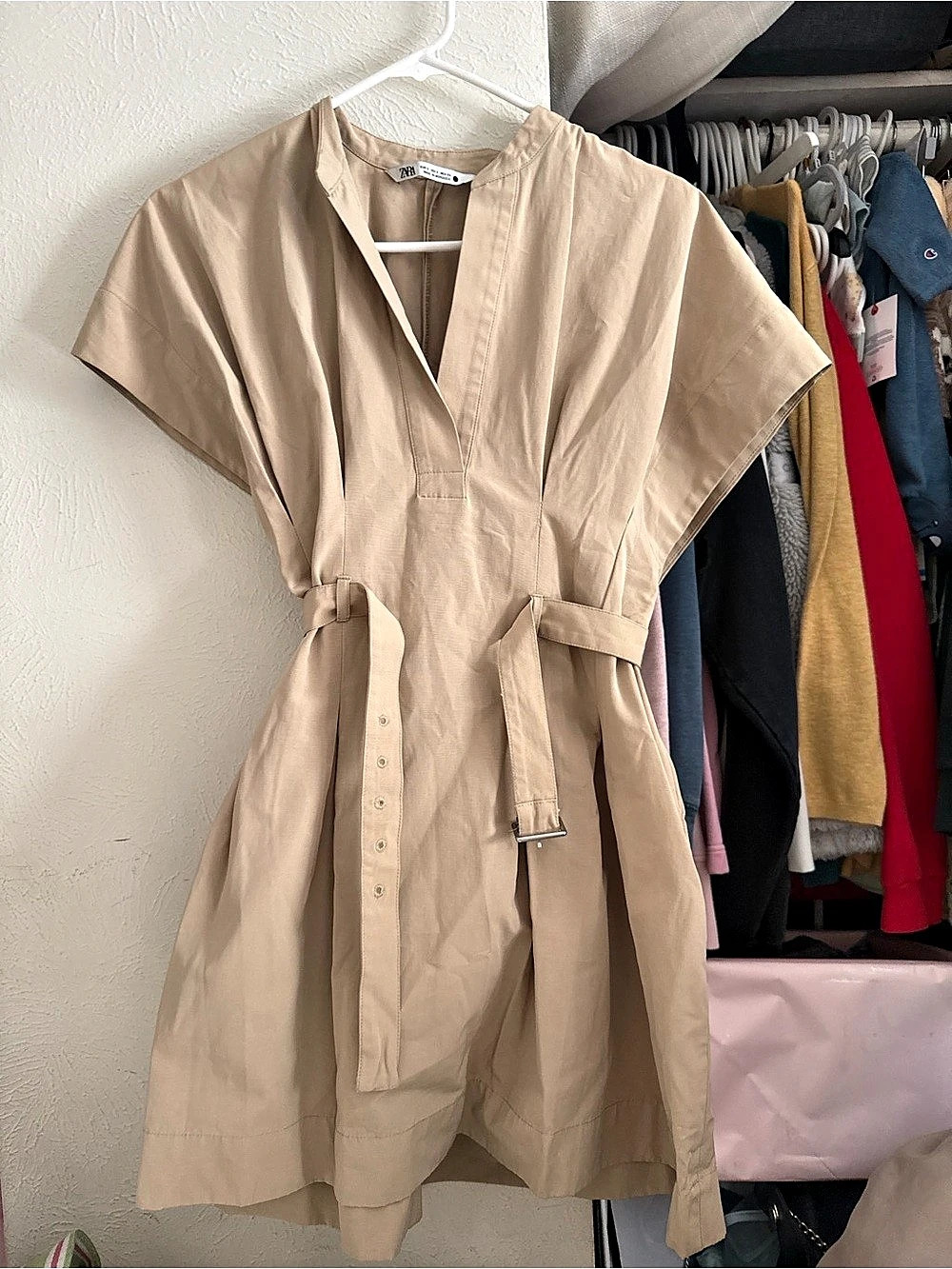 Zara Beige Mini Dress